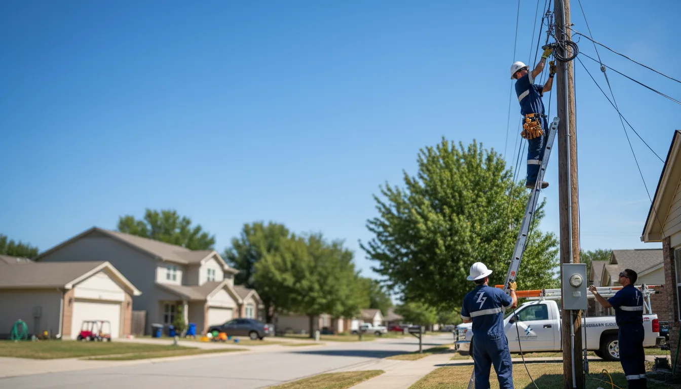 Residential electrician providing installation services in Rockton, PA